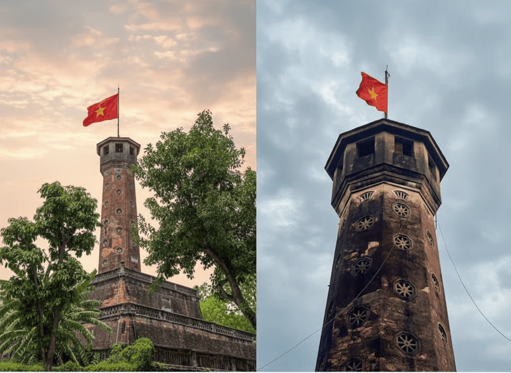 Hình ảnh thân cột và vọng lâu